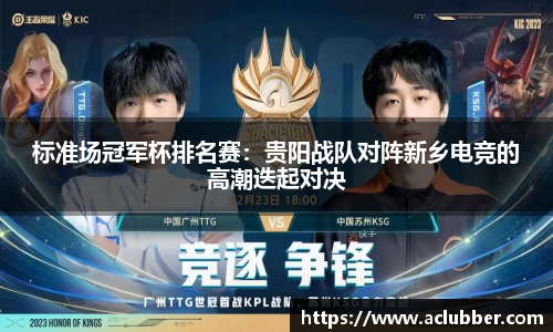 标准场冠军杯排名赛：贵阳战队对阵新乡电竞的高潮迭起对决